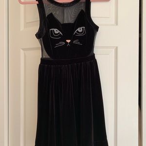 Black Sheer Cat Dress